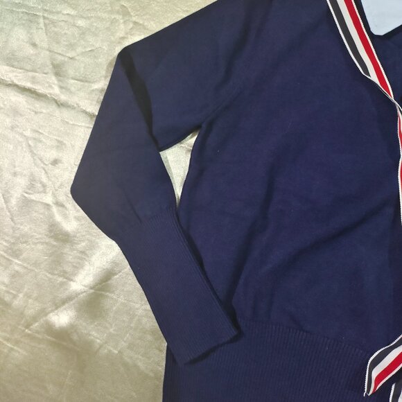 Thom Browne Jersey Satin Tie Sweater - Picture 5 of 10